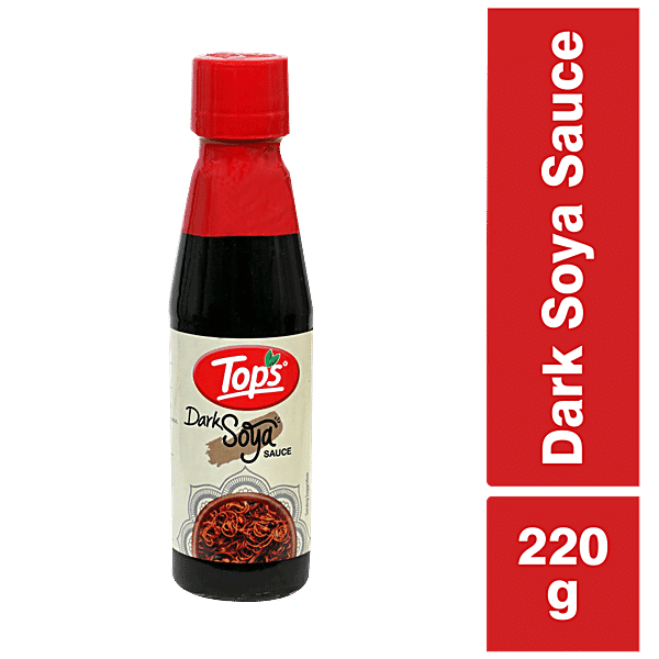 Tops Dark Soya Sauce, 220 g Bottle - GROFOO