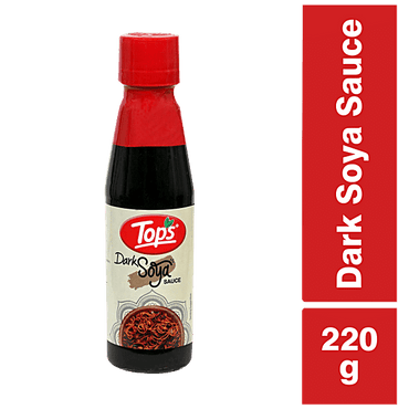 Tops Dark Soya Sauce, 220 g Bottle - GROFOO