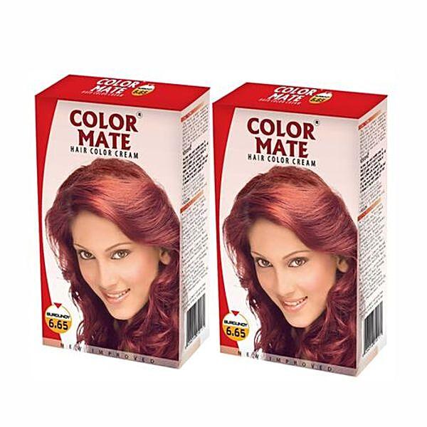 Color Mate Hair Color Cream, 130 ml Pack of 2 - GROFOO