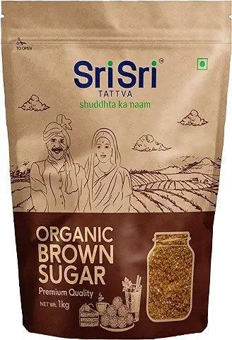 SRI SRI ORGANIC BROWN SUGAR 1KG - GROFOO