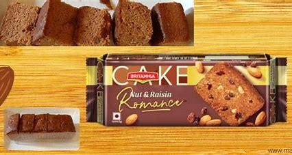 BRITANNIA ROMANCE NUT&RAISINS CAKE 1PC - GROFOO