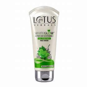 LOTUS WHITE GLOW OIL CONTROL FACEWASH 100G - GROFOO