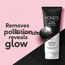 PONDS PURE DETOX FACE WASH 100G - GROFOO