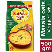 SAFFOLA MASALA OATS VEGGIE TWIST 500G - GROFOO