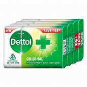 DETTOL SOAP 100GM*5PC SET ORG - GROFOO