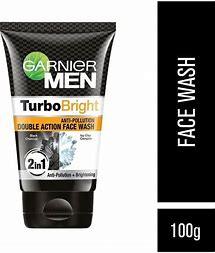 GARNIER MEN TURBO BRIGHT FACE WASH 100G - GROFOO