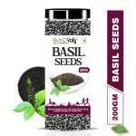 NUTROVALLY BASIL SEEDS 200GM - GROFOO