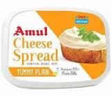 AMUL CHEESE SPREAD PLAIN 200GM - GROFOO